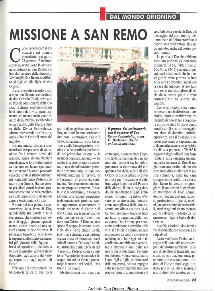 Don Orione oggi, 1990, 03, pagina 23