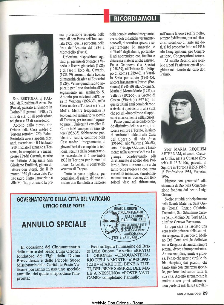 Don Orione oggi, 1990, 03, pagina 29