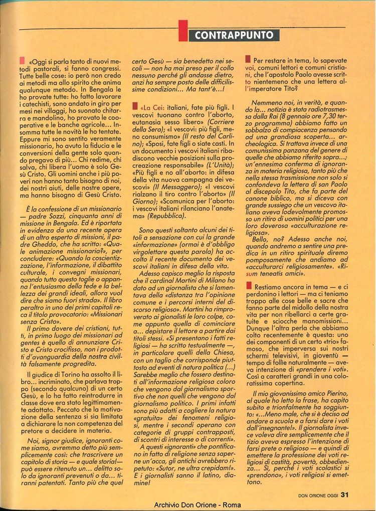 Don Orione oggi, 1990, 03, pagina 31