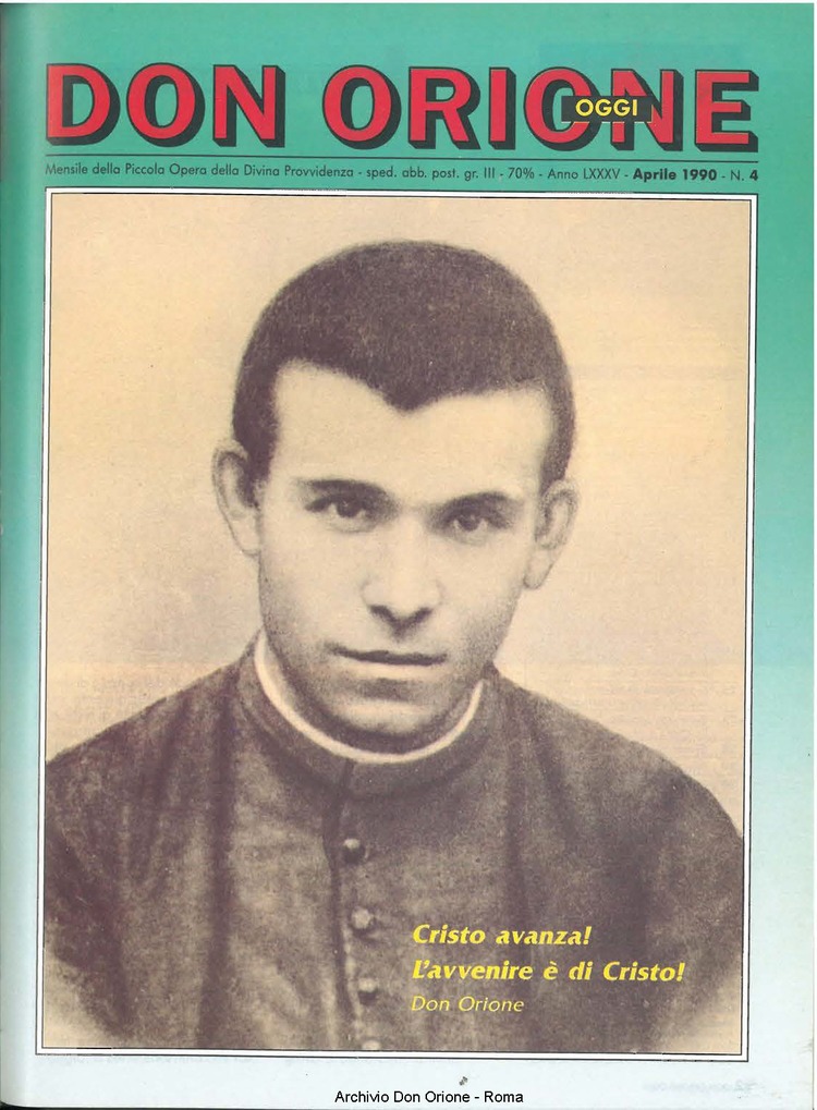 Don Orione oggi, 1990, 04, pagina 1