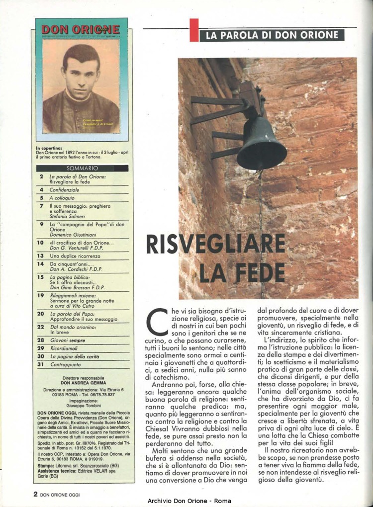 Don Orione oggi, 1990, 04, pagina 2