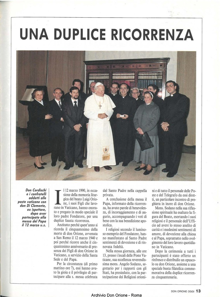 Don Orione oggi, 1990, 04, pagina 13