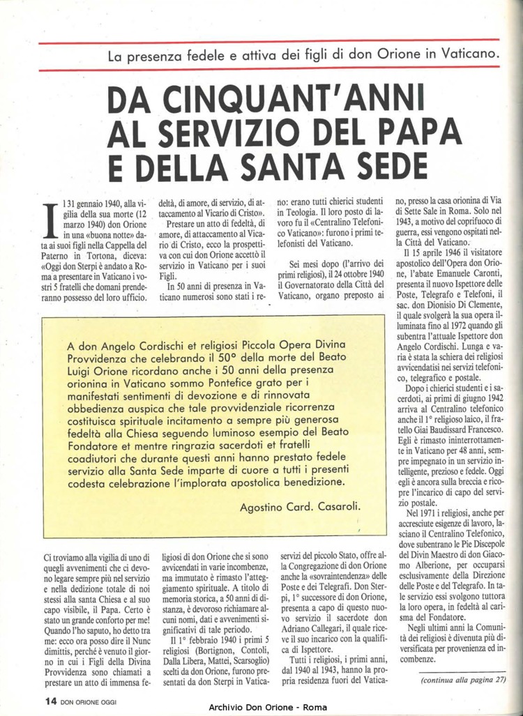 Don Orione oggi, 1990, 04, pagina 14