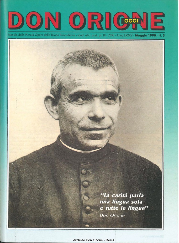 Don Orione oggi, 1990, 05, pagina 1