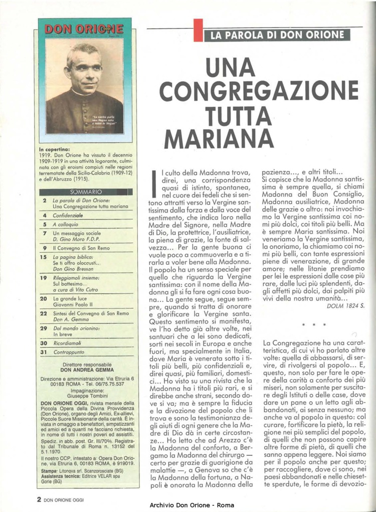 Don Orione oggi, 1990, 05, pagina 2