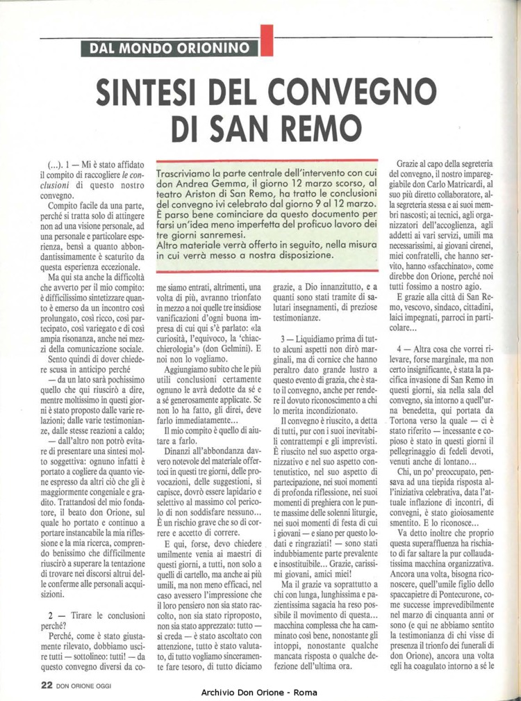 Don Orione oggi, 1990, 05, pagina 22