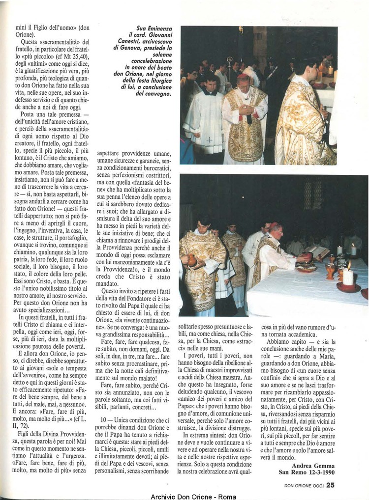Don Orione oggi, 1990, 05, pagina 25