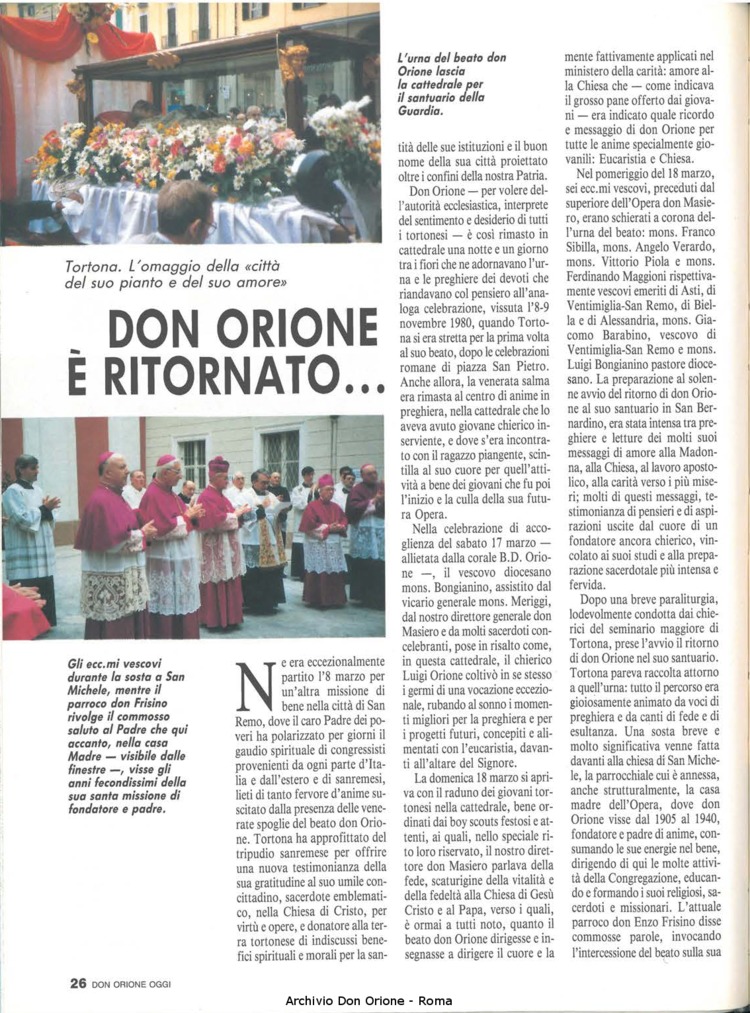 Don Orione oggi, 1990, 05, pagina 26