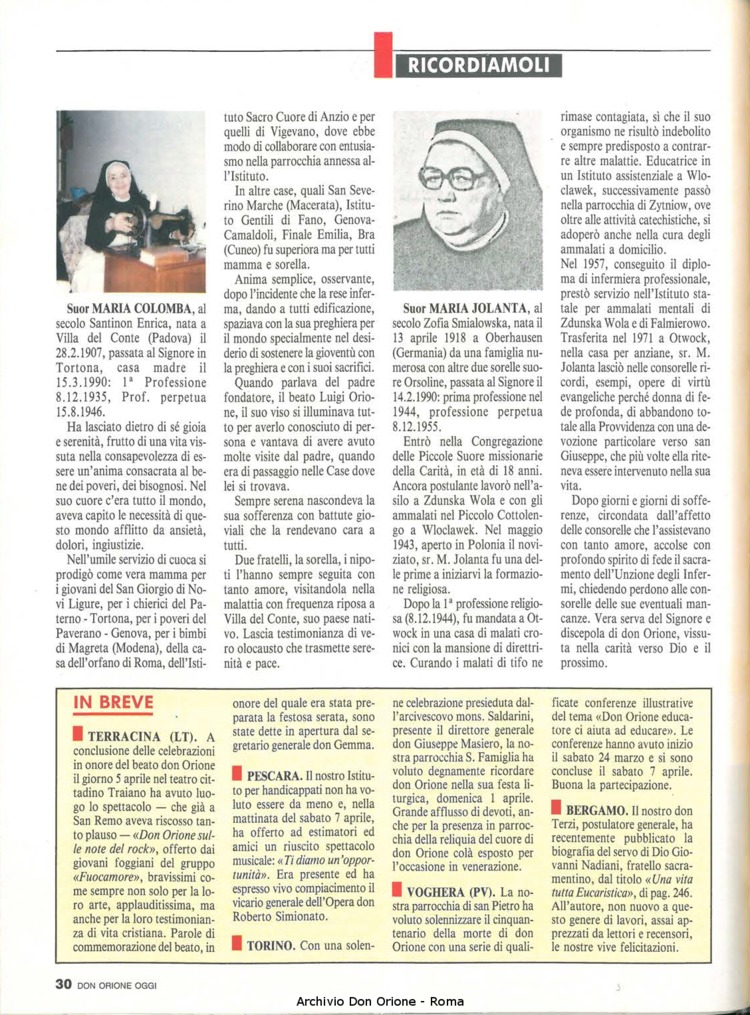 Don Orione oggi, 1990, 05, pagina 30