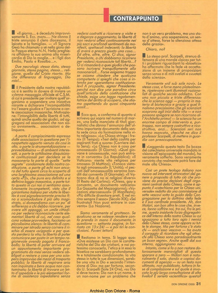Don Orione oggi, 1990, 05, pagina 31