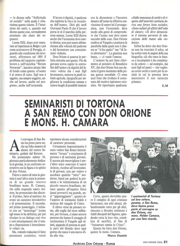 Don Orione oggi, 1990, 06, pagina 21