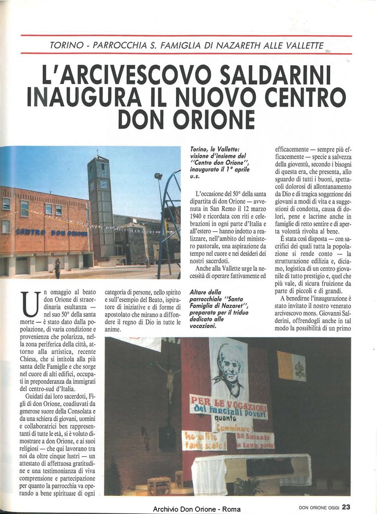 Don Orione oggi, 1990, 06, pagina 23