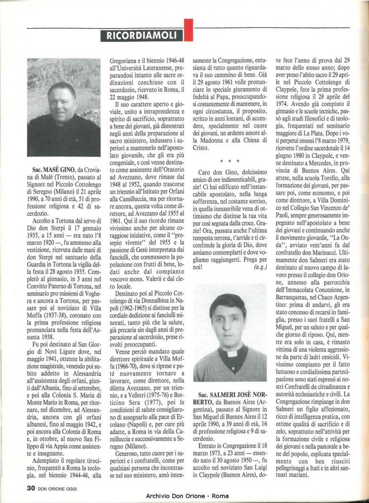 Don Orione oggi, 1990, 06, pagina 30