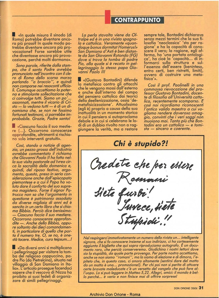 Don Orione oggi, 1990, 06, pagina 31