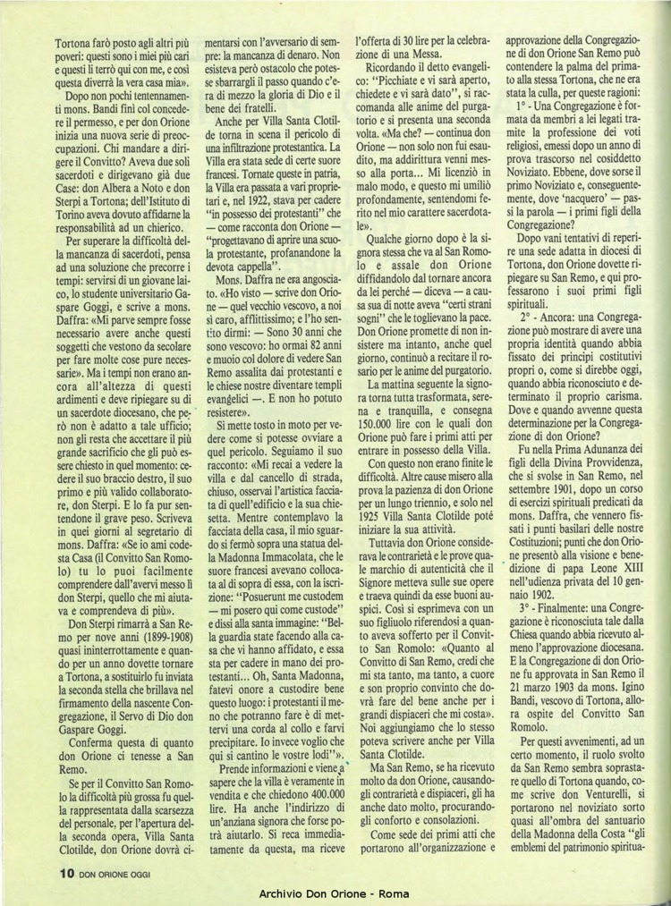 Don Orione oggi, 1990, 07, pagina 10