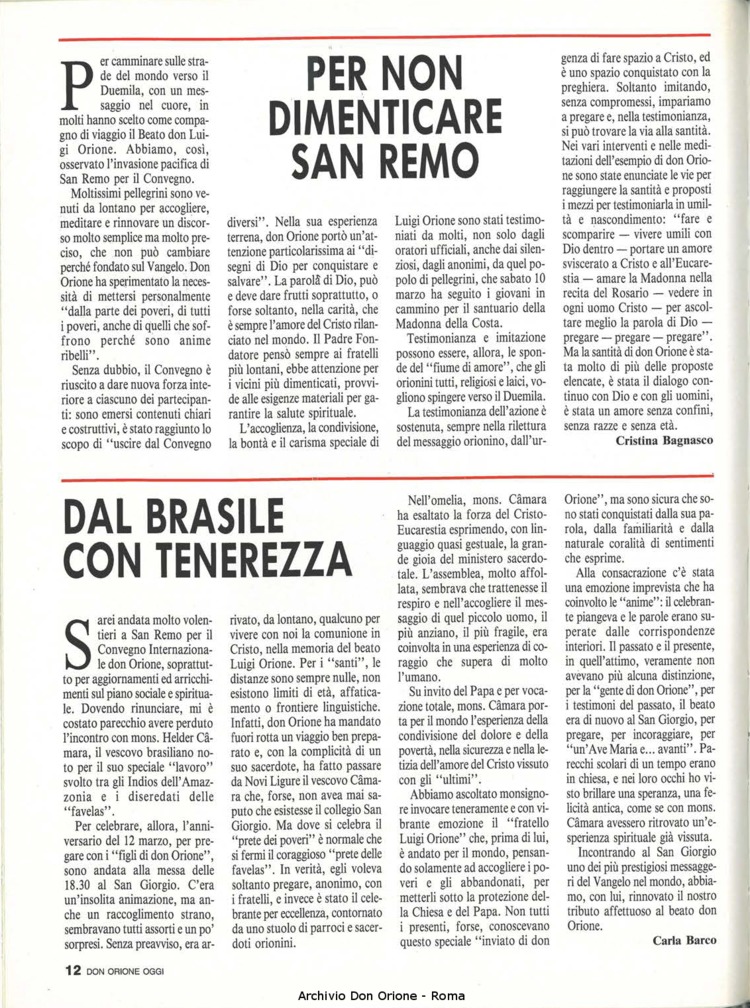 Don Orione oggi, 1990, 07, pagina 12