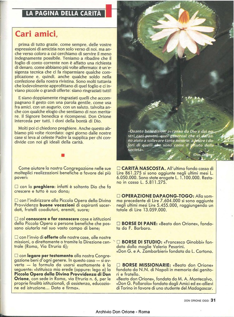 Don Orione oggi, 1990, 07, pagina 31
