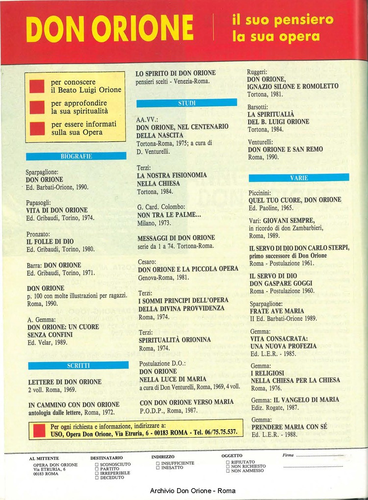 Don Orione oggi, 1990, 07, pagina 32