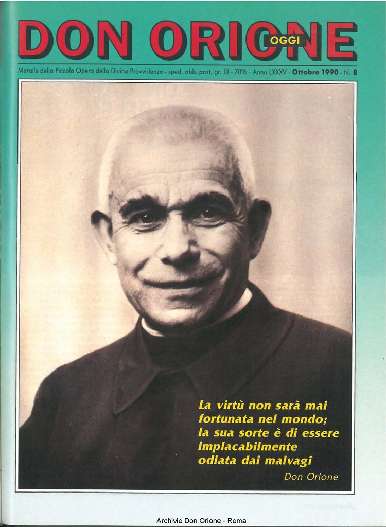 Don Orione oggi, 1990, 08, pagina 1