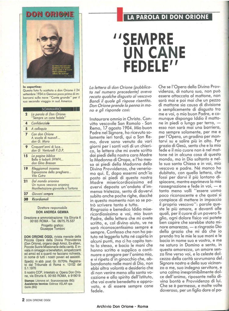 Don Orione oggi, 1990, 08, pagina 2