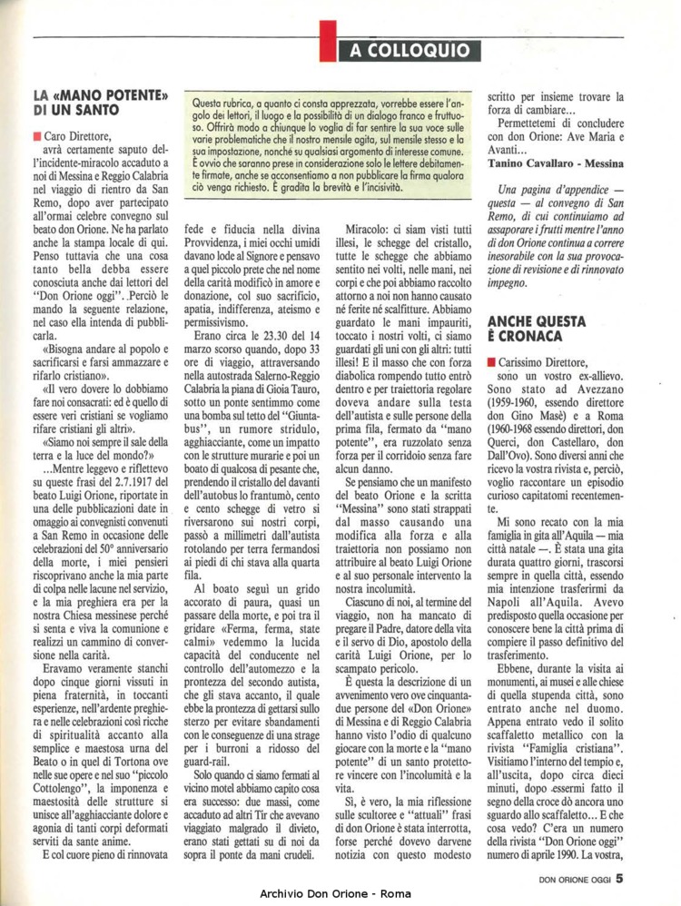 Don Orione oggi, 1990, 08, pagina 5