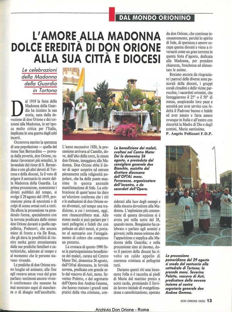 Don Orione oggi, 1990, 08, pagina 13
