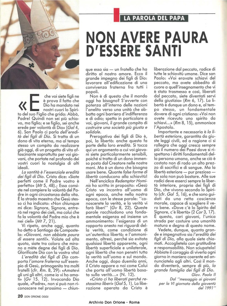 Don Orione oggi, 1990, 08, pagina 20
