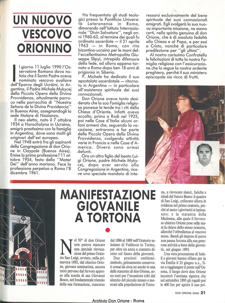 Don Orione oggi, 1990, 08, pagina 21