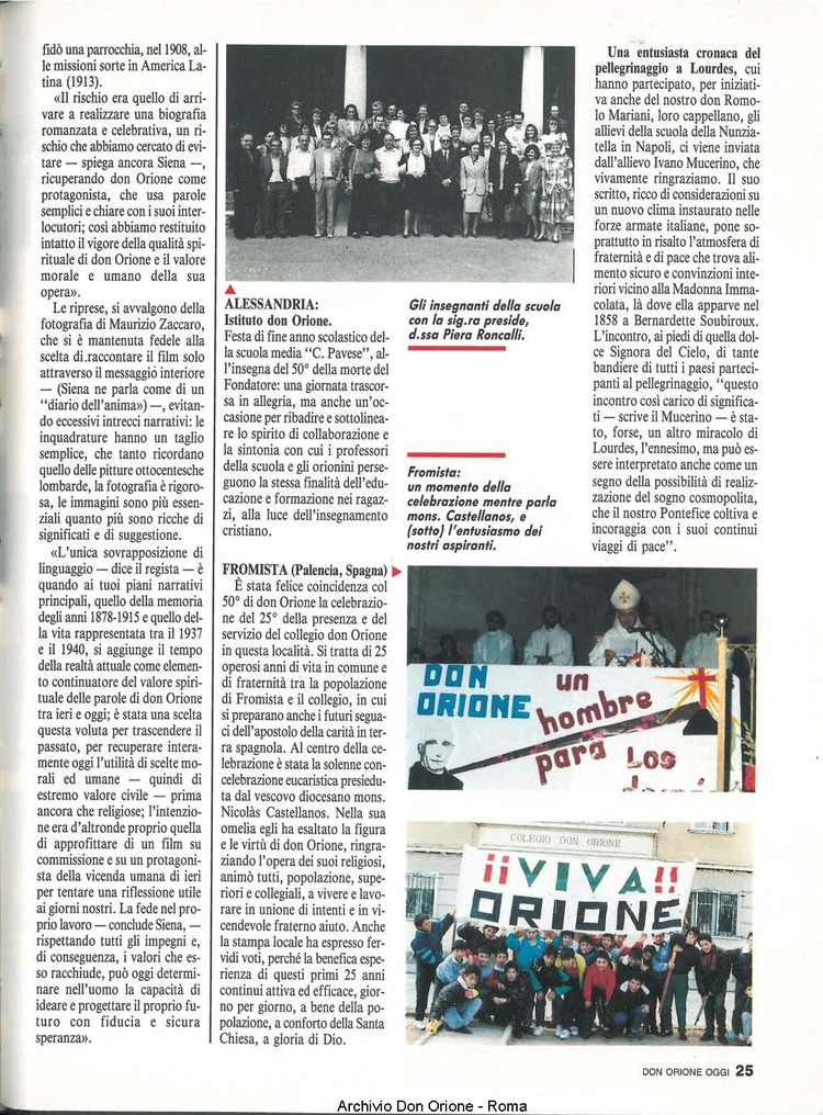 Don Orione oggi, 1990, 08, pagina 25
