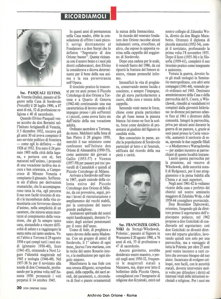 Don Orione oggi, 1990, 08, pagina 30