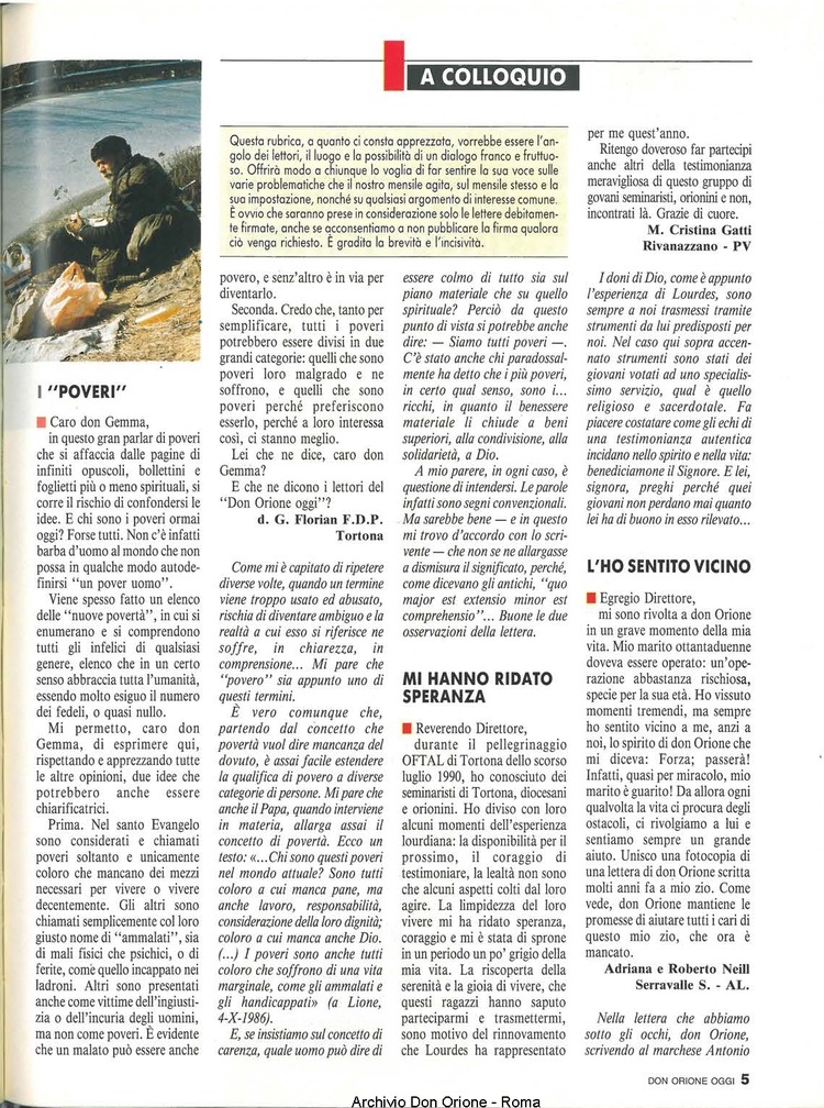 Don Orione oggi, 1990, 09, pagina 5