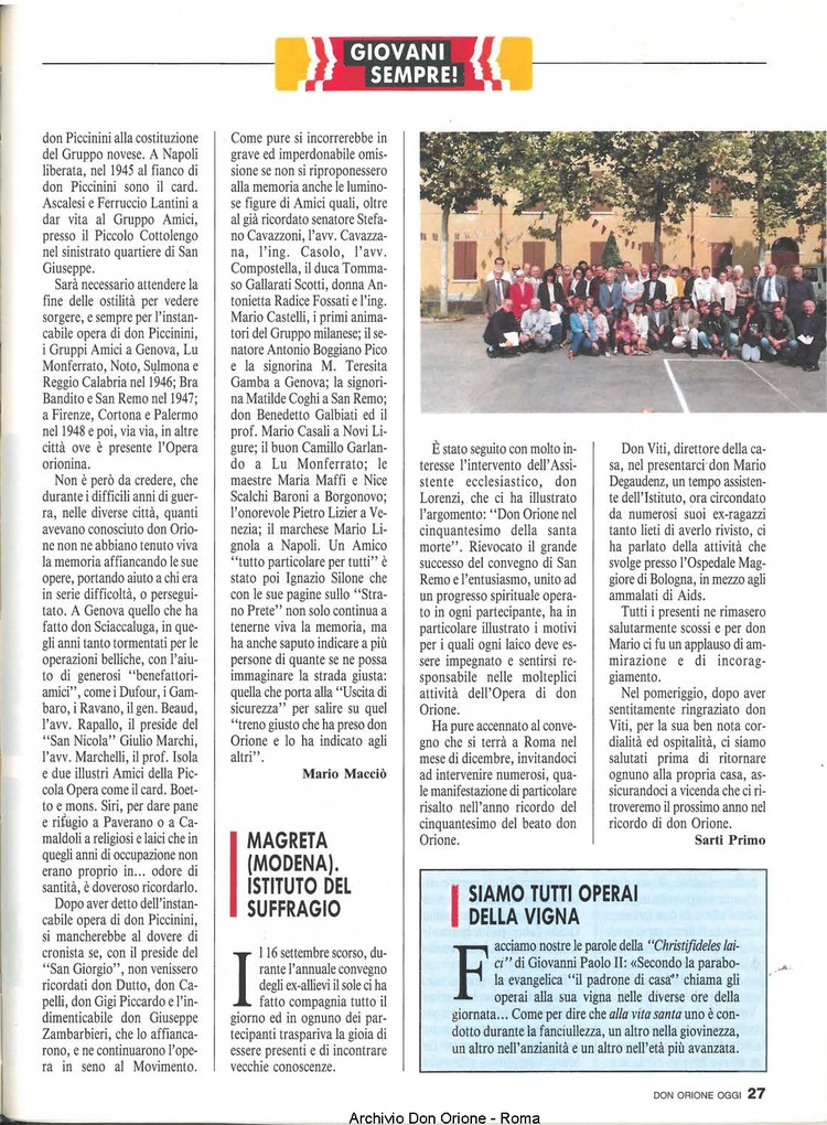 Don Orione oggi, 1990, 09, pagina 27