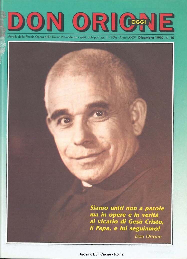 Don Orione oggi, 1990, 10, pagina 1