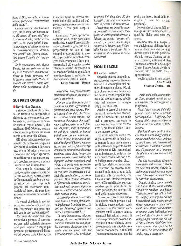 Don Orione oggi, 1990, 10, pagina 6