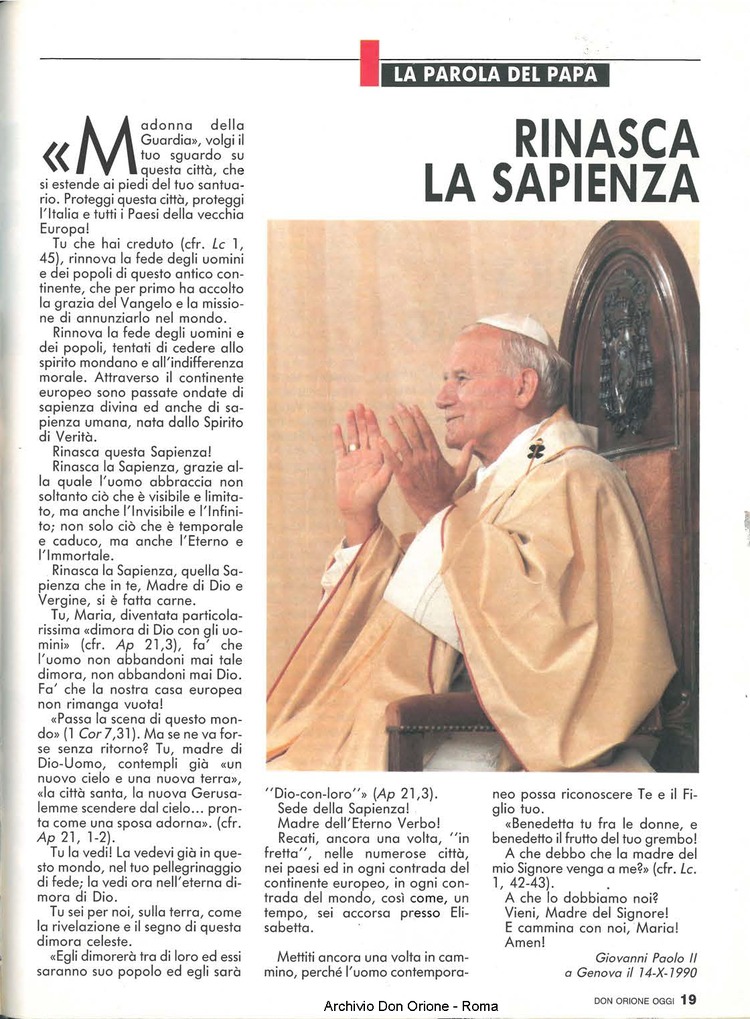 Don Orione oggi, 1990, 10, pagina 19