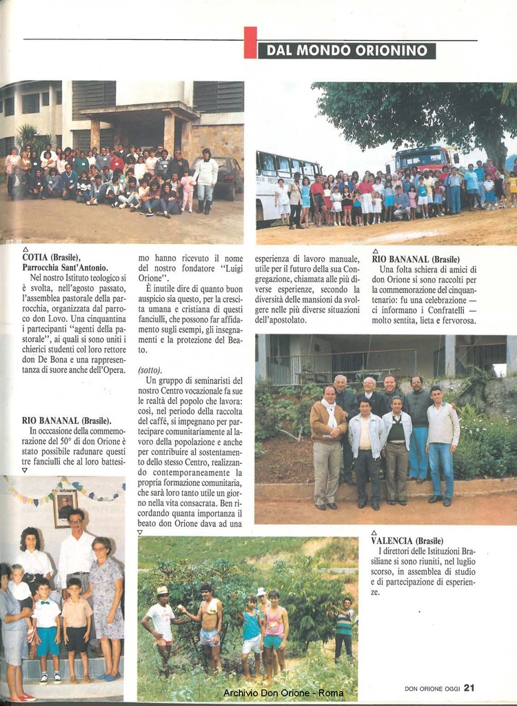 Don Orione oggi, 1990, 10, pagina 21