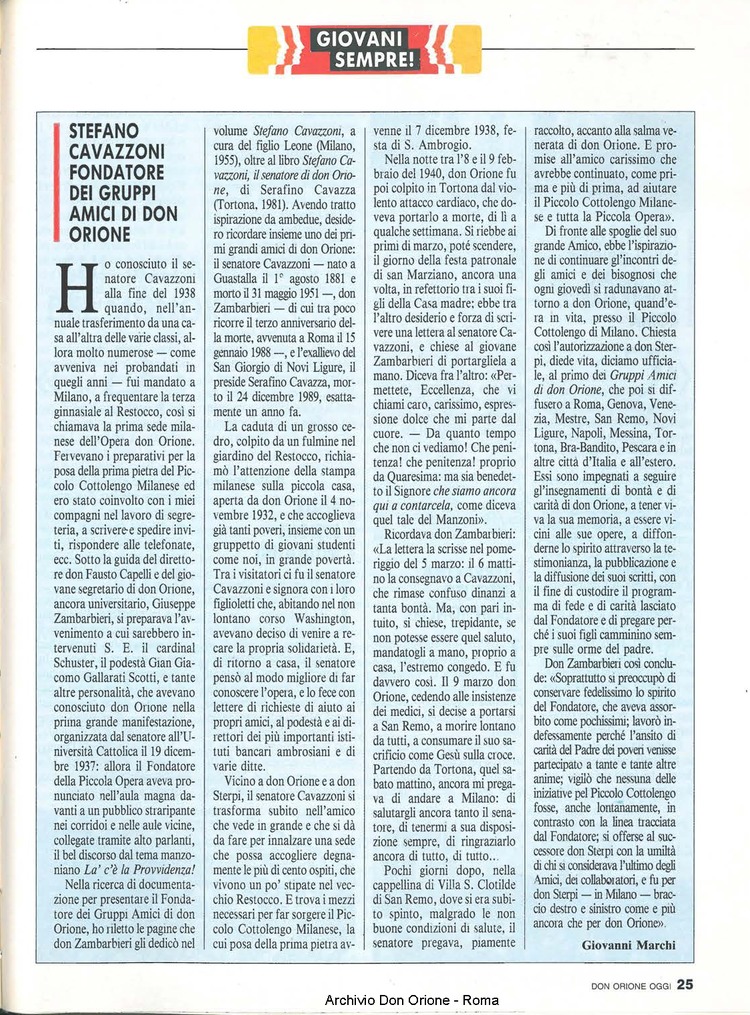 Don Orione oggi, 1990, 10, pagina 25