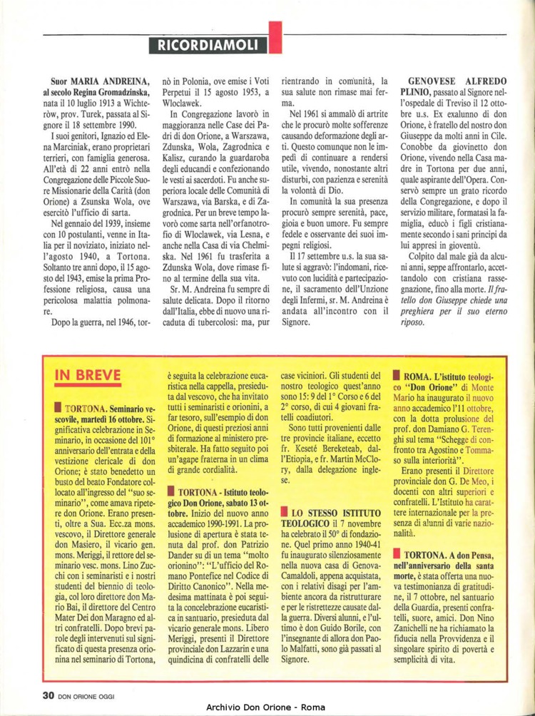 Don Orione oggi, 1990, 10, pagina 30