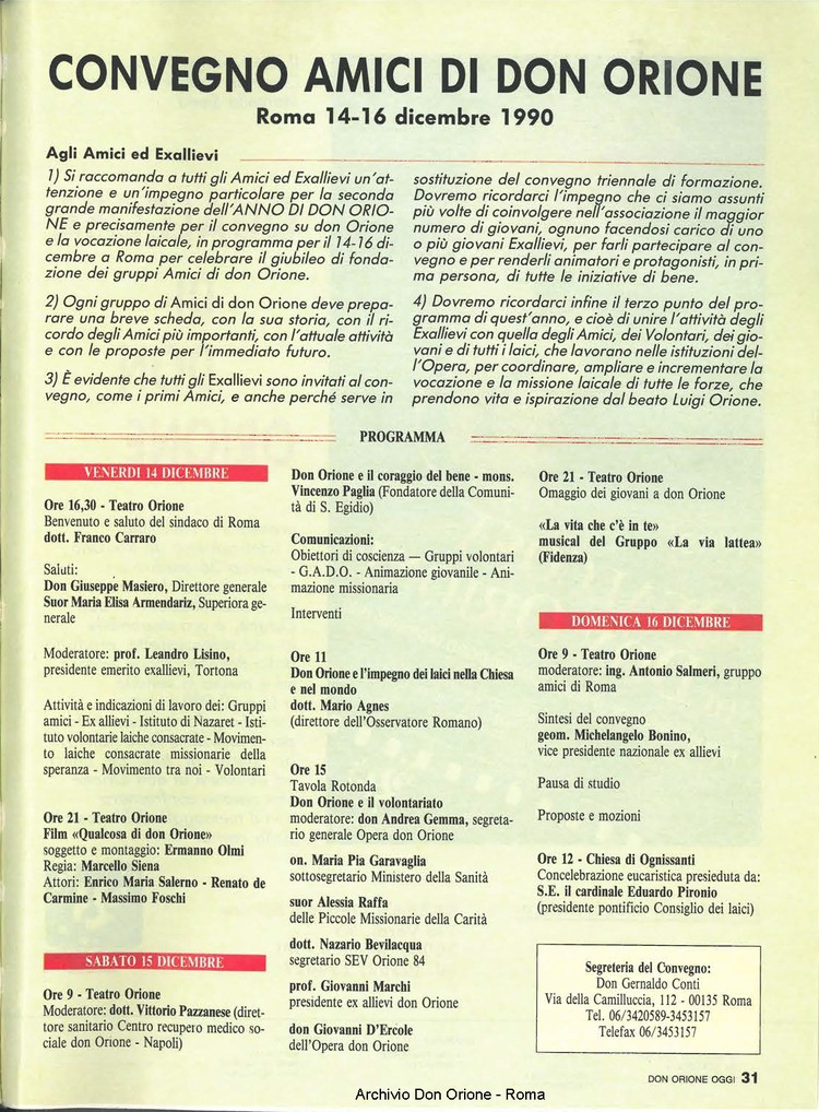 Don Orione oggi, 1990, 10, pagina 31