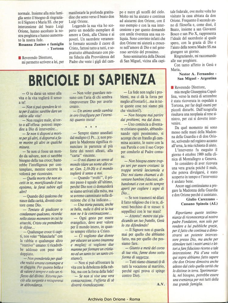 Don Orione oggi, 1991, 01, pagina 6