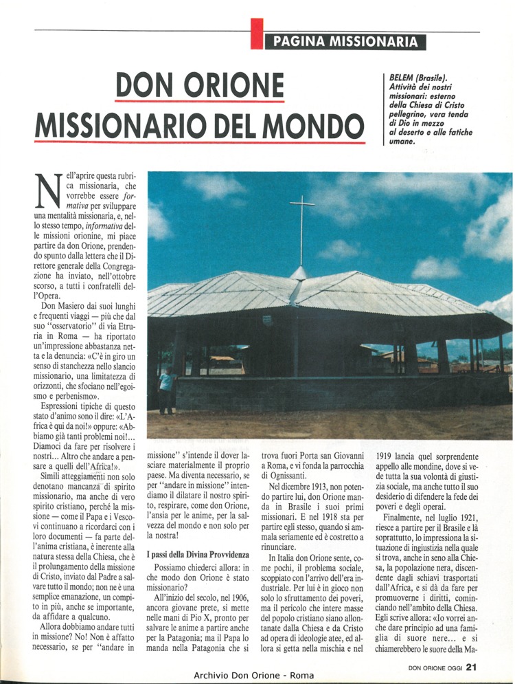 Don Orione oggi, 1991, 01, pagina 21