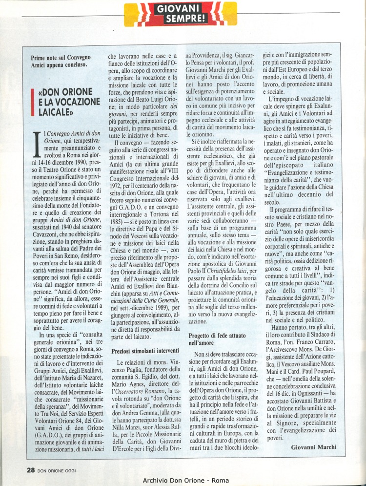 Don Orione oggi, 1991, 01, pagina 28