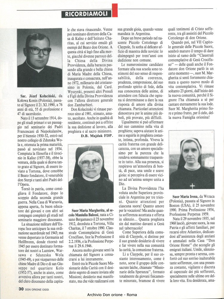 Don Orione oggi, 1991, 01, pagina 30
