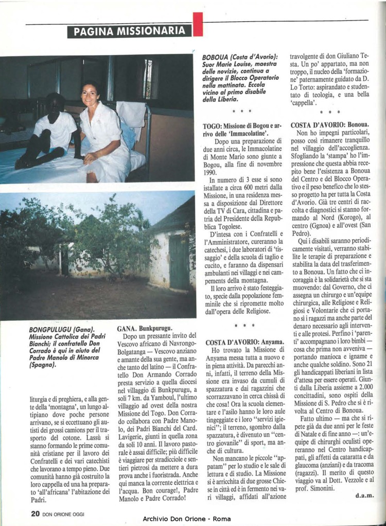 Don Orione oggi, 1991, 02, pagina 20