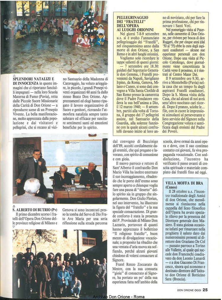 Don Orione oggi, 1991, 02, pagina 25