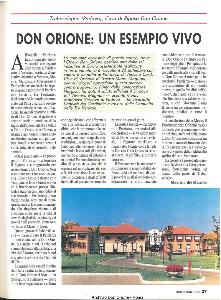 Don Orione oggi, 1991, 02, pagina 27