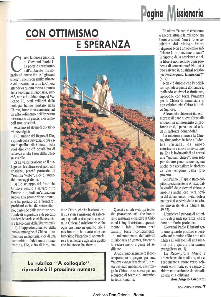 Don Orione oggi, 1991, 03, pagina 7