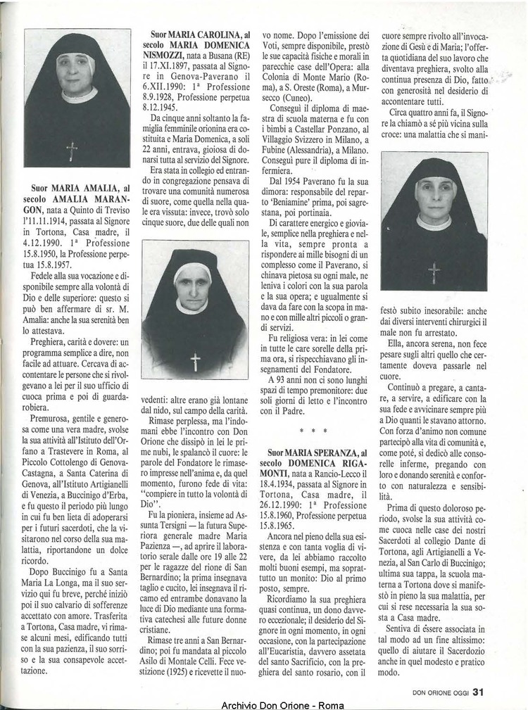Don Orione oggi, 1991, 03, pagina 31