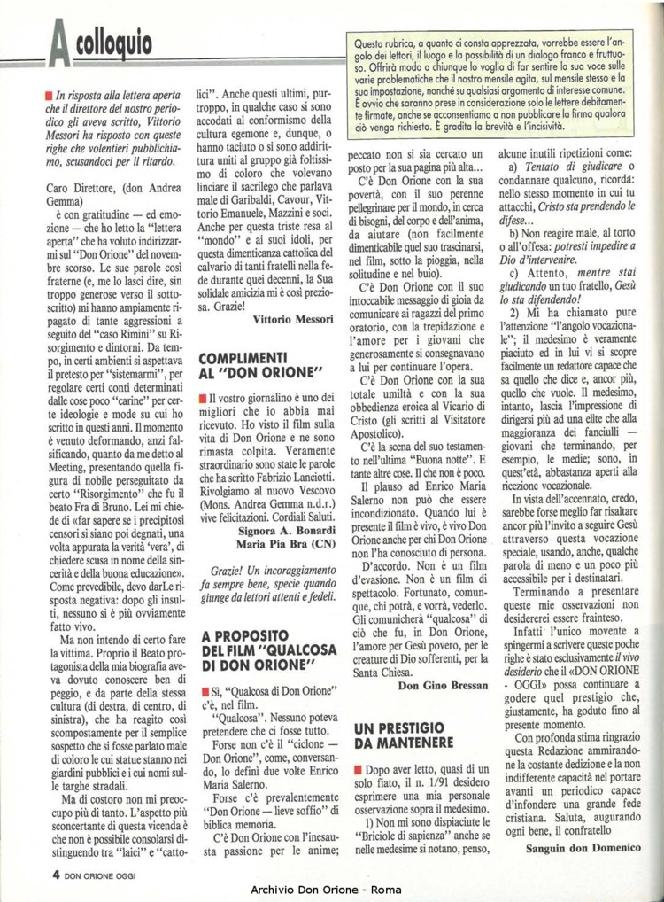 Don Orione oggi, 1991, 04, pagina 4