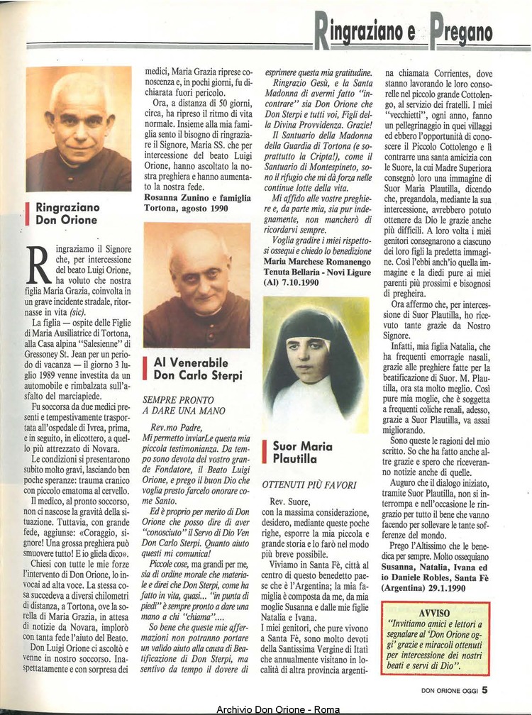 Don Orione oggi, 1991, 04, pagina 5